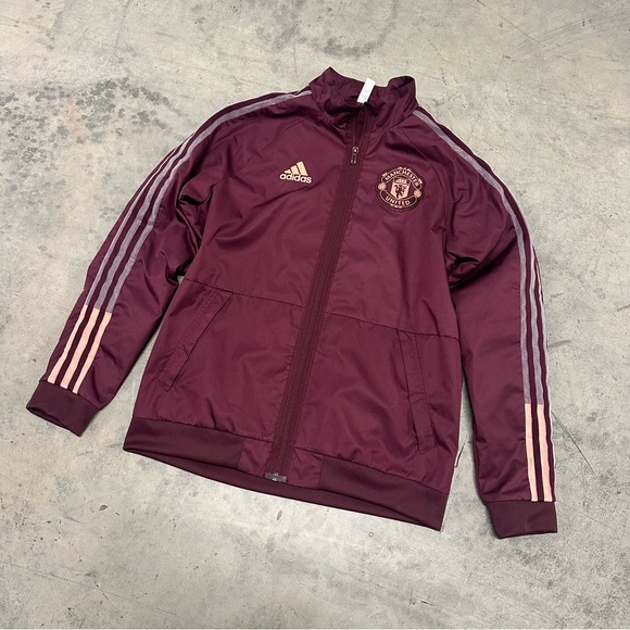 Manchester United Adidas Anthem Pre-Game Jacket - Picture 2 of 9